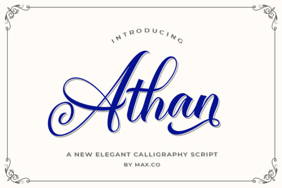 Athan Script: The Elegant Typeface for Modern Branding
