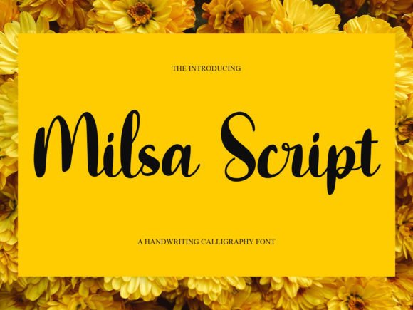 Milsa Script: A Modern Calligraphy Font for Elegant Designs
