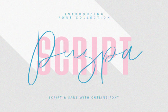 Puspa Script: A Dynamic Duo for Modern Design