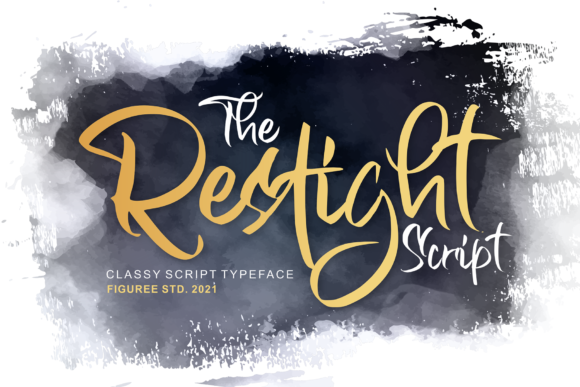 The Restight Script: A Brushed Handwritten Font for Creative Impact